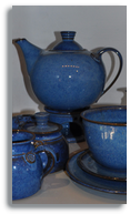 Blaue Keramik von Susanne Unger